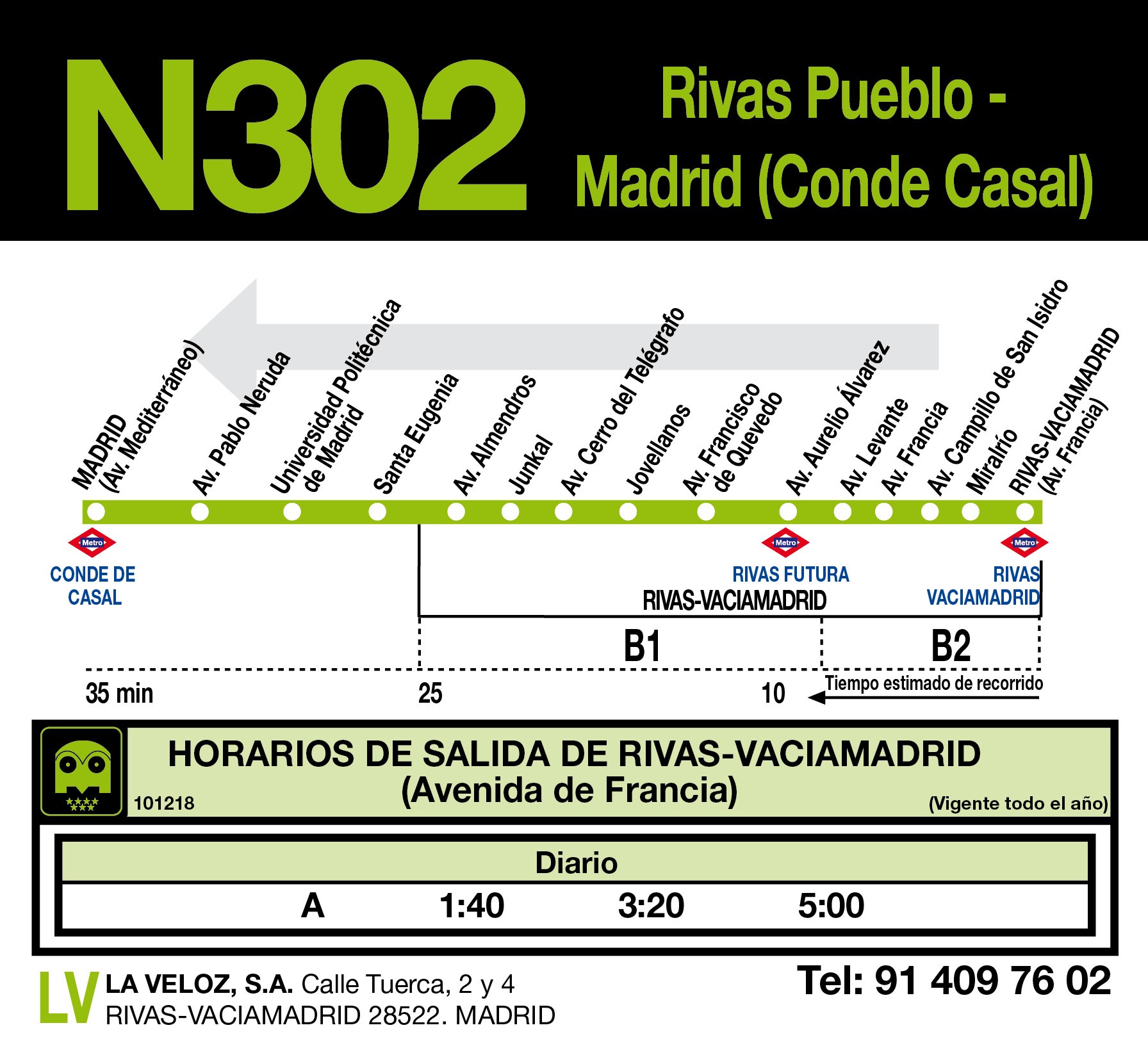 Madrid (C.Casal) - Rivas Pueblo