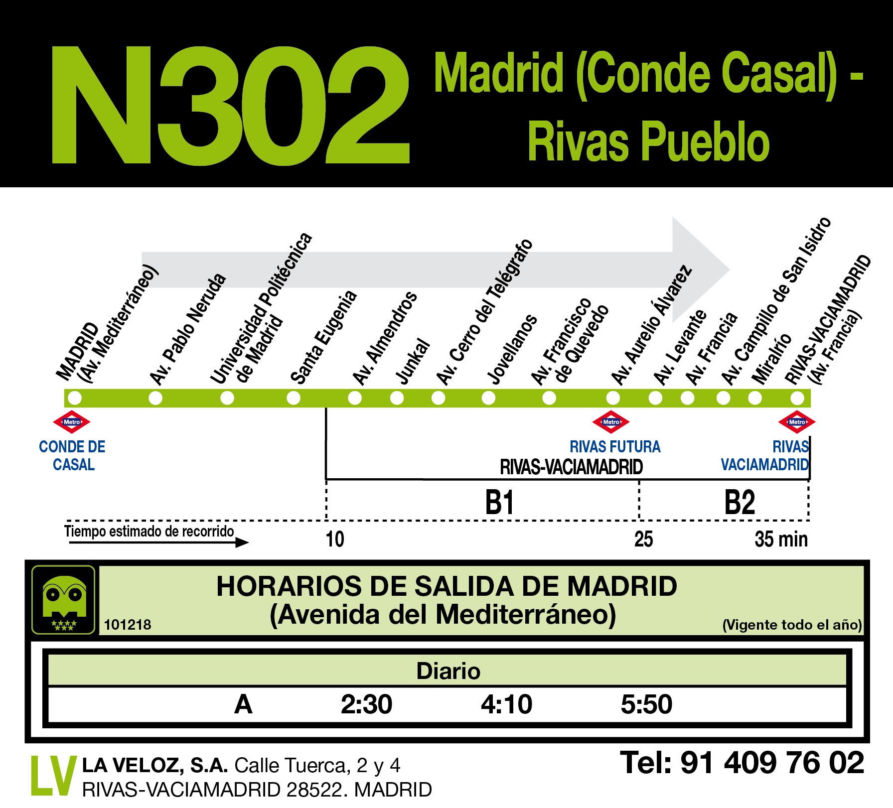 Madrid (C.Casal) - Rivas Pueblo