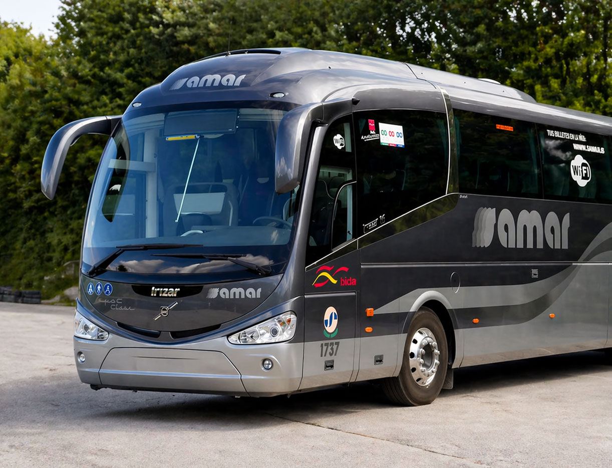 Servicio de transporte público para los usuarios